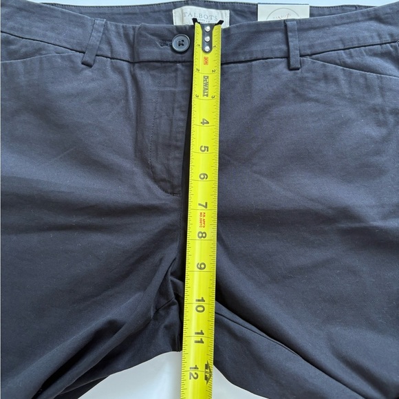 Talbots Skimmer Cropped Pants Size 10 Petite Black New - Picture 6 of 9